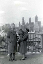 Michael, Harriet and Hallie Og, Brooklyn Heights, 1959