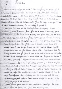 Manuscript Page of 'Judas'